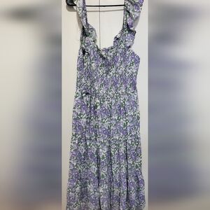 Hayden Purple and Green Floral Dress